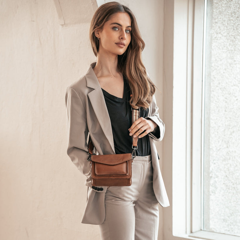 Beige Shoulder Strap női