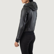 
Rebella Hooded Bőr Bomber Dzseki Női – alternate product view 5