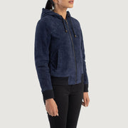 
Rebella Hooded Bőr Bomber Dzseki Női – alternate product view 2