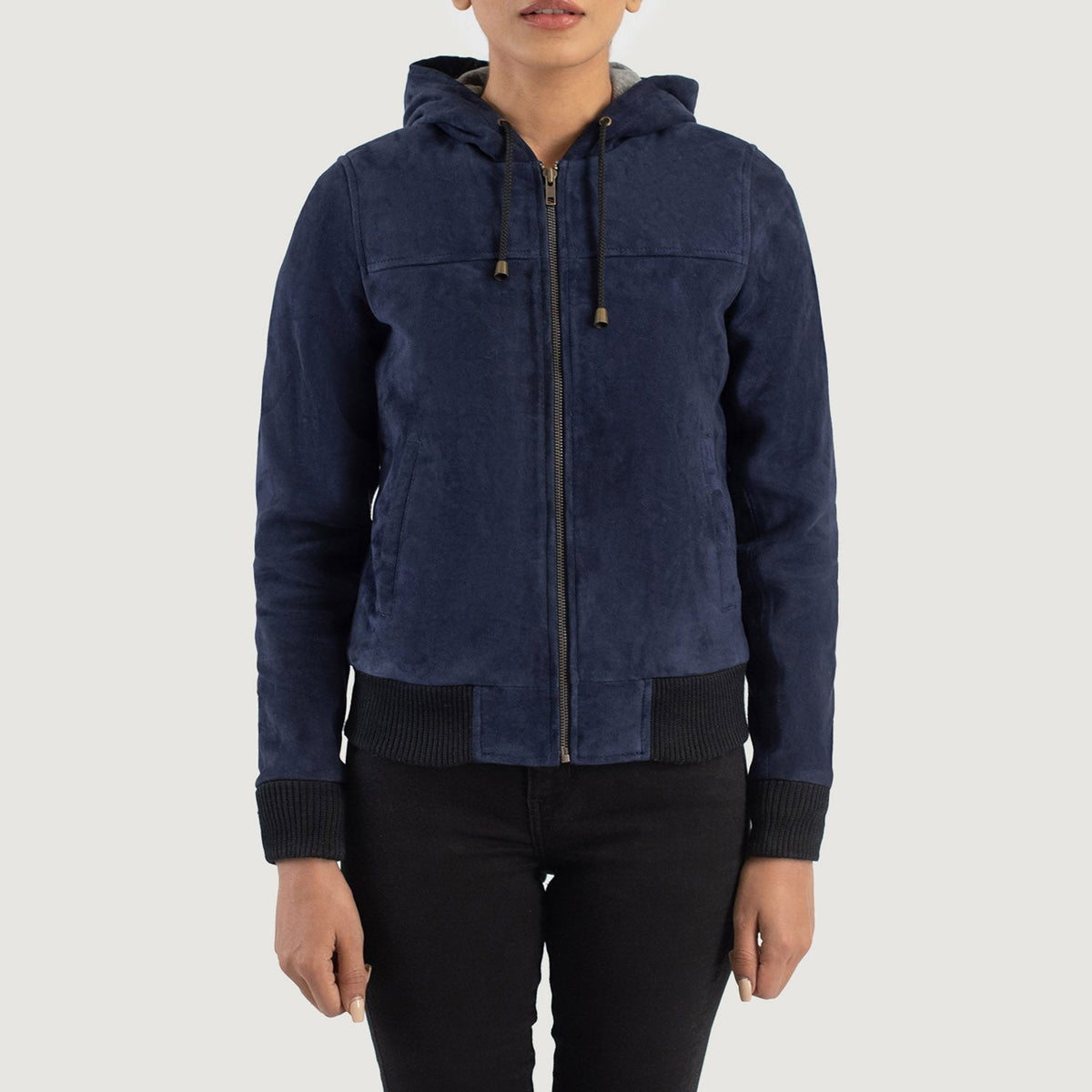 
Rebella Hooded Bőr Bomber Dzseki Női – alternate product view 4