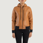 
Rebella Hooded Bőr Bomber Dzseki Női – alternate product view 4