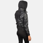
Roslyn Hooded Bőr Bomber Dzseki Női – alternate product view 5