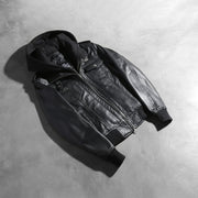 
Roslyn Hooded Bőr Bomber Dzseki Női – alternate product view 7