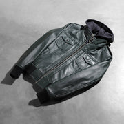 
Roslyn Hooded Bőr Bomber Dzseki Női – alternate product view 8