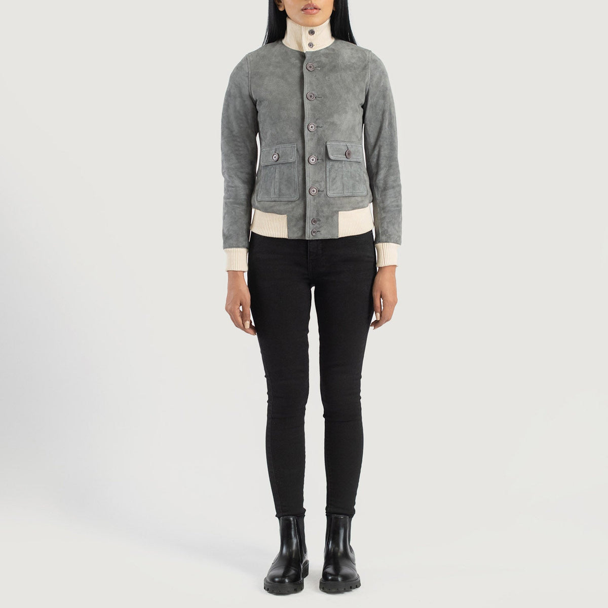 
Sasha A1 Bőr Bomber Dzseki Női – alternate product view 3