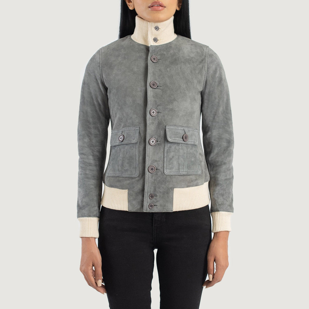
Sasha A1 Bőr Bomber Dzseki Női – alternate product view 4