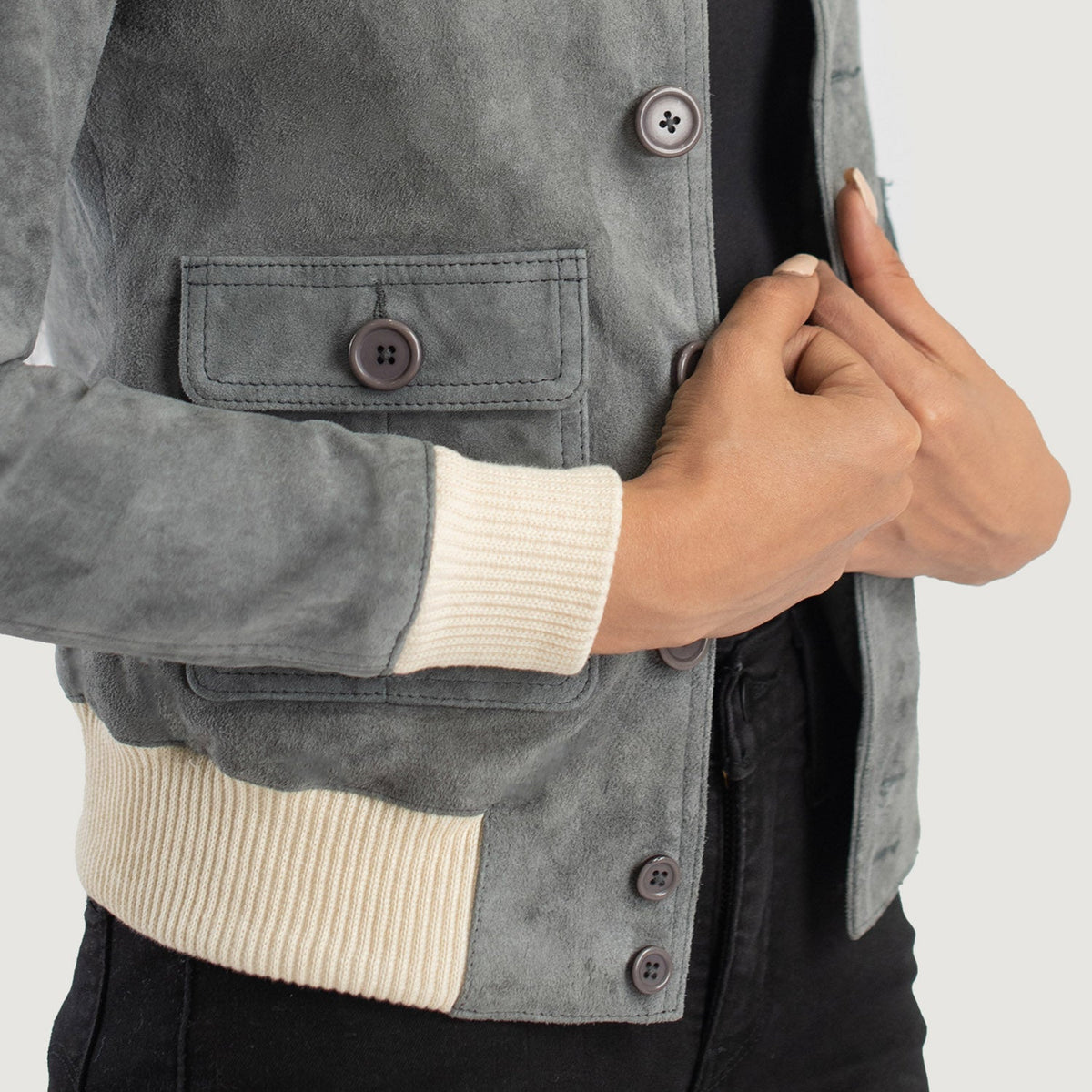 
Sasha A1 Bőr Bomber Dzseki Női – alternate product view 6
