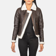 
Sherilyn B-3 Fekete Bőr Bomber Dzseki Női – alternate product view 1