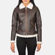
Sherilyn B-3 Fekete Bőr Bomber Dzseki Női – alternate product view 4