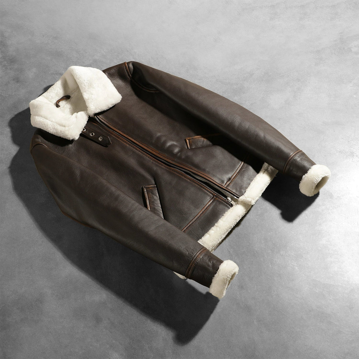 
Sherilyn B-3 Fekete Bőr Bomber Dzseki Női – alternate product view 7