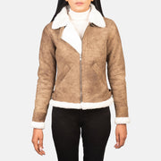 
Sherilyn B-3 Fekete Bőr Bomber Dzseki Női – alternate product view 1