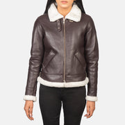 
Sherilyn B-3 Fekete Bőr Bomber Dzseki Női – alternate product view 4