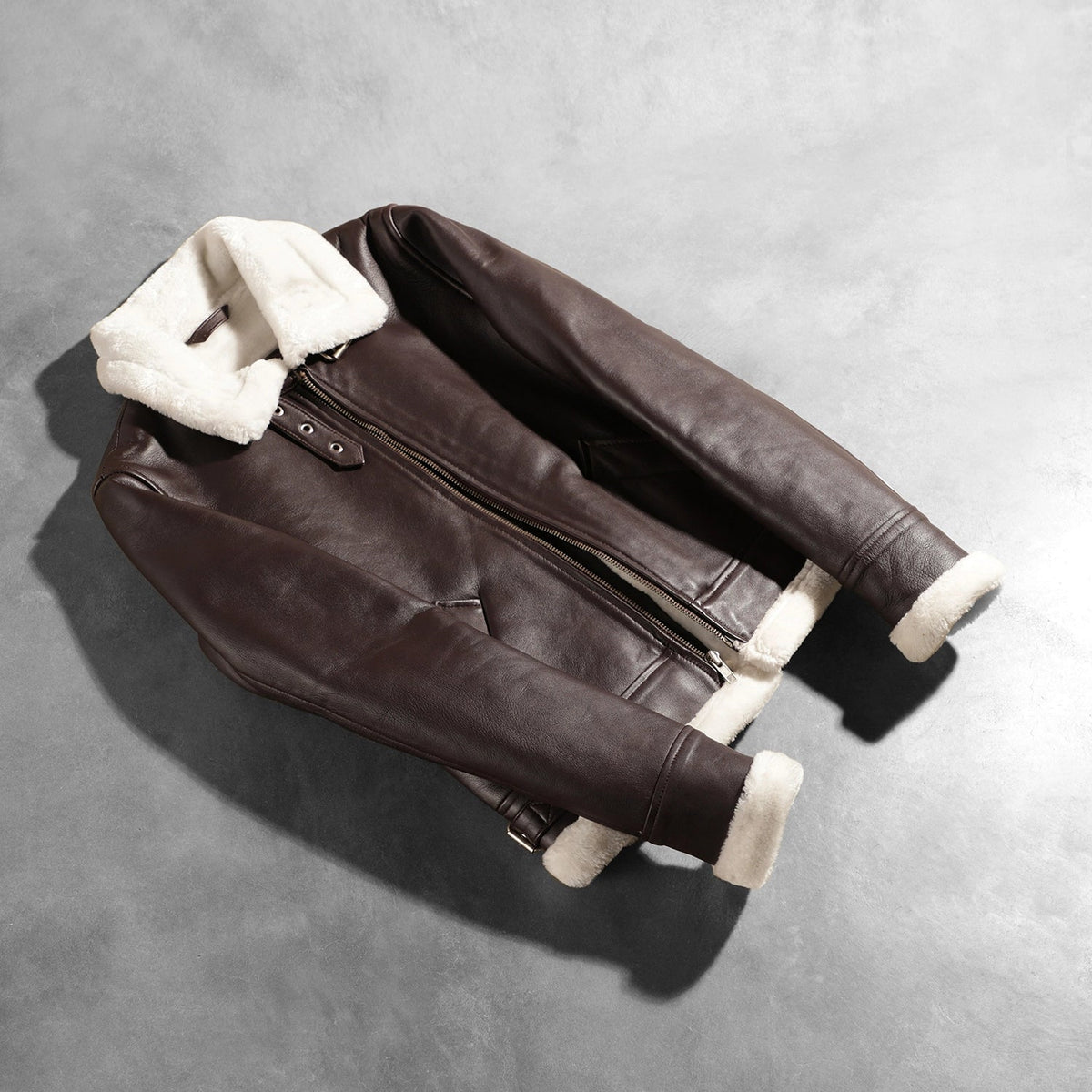 
Sherilyn B-3 Fekete Bőr Bomber Dzseki Női – alternate product view 7