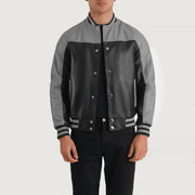 
Terrance Black & Red Leather Varsity Jacket in Black & Red Sheepskin Leather - Elölnézet & testre szabott sziluett | Online vásárlás