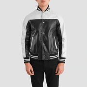 
Terrance Fekete Varsity Bőrdzseki Férfi – alternate product view 4