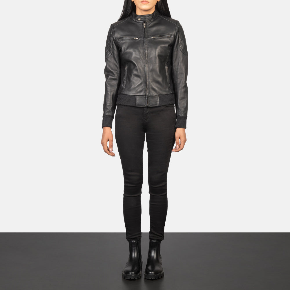 
Zenna Bőr Bomber Dzseki Női – alternate product view 3